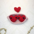 Peas in a Pod Crochet Charm